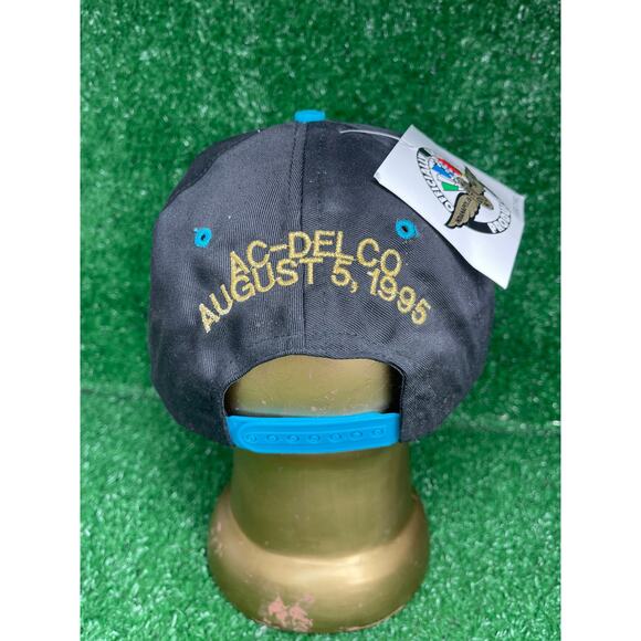 Vintage Brickyard 400 Snapback Hat Cap by Logo 7 August 1995  Vintage 1995 Brickyard 400 Indy Black Snapback Logo Athletic Hat Cap